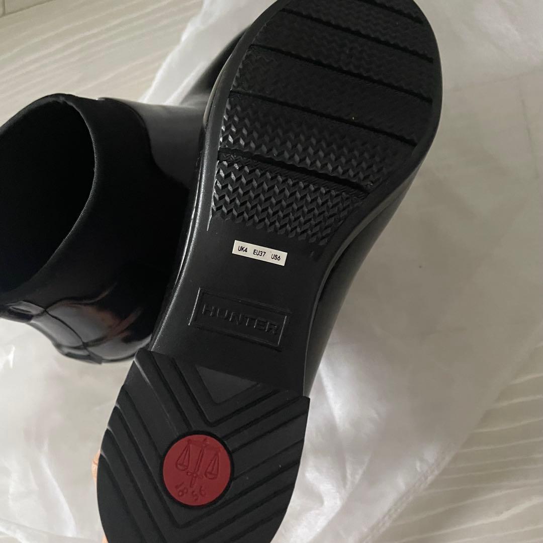 【年内値下げ】HUNTER チャンキーヒールレインブーツ　23.5cm