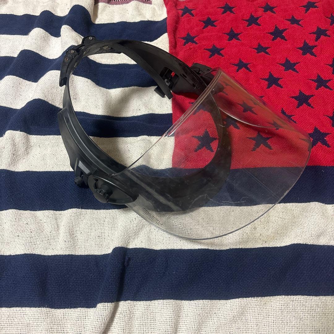 実物PAULSONフェイスシールド米警察装備CAGE CODE12858 B23 Face Shields for Ballistic Combat Helmets On Paulson Manufacturing