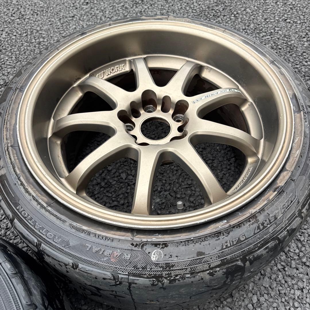 work xd9 9.5j 4本セット ブロンズ　17インチ　ツアラー シルビア