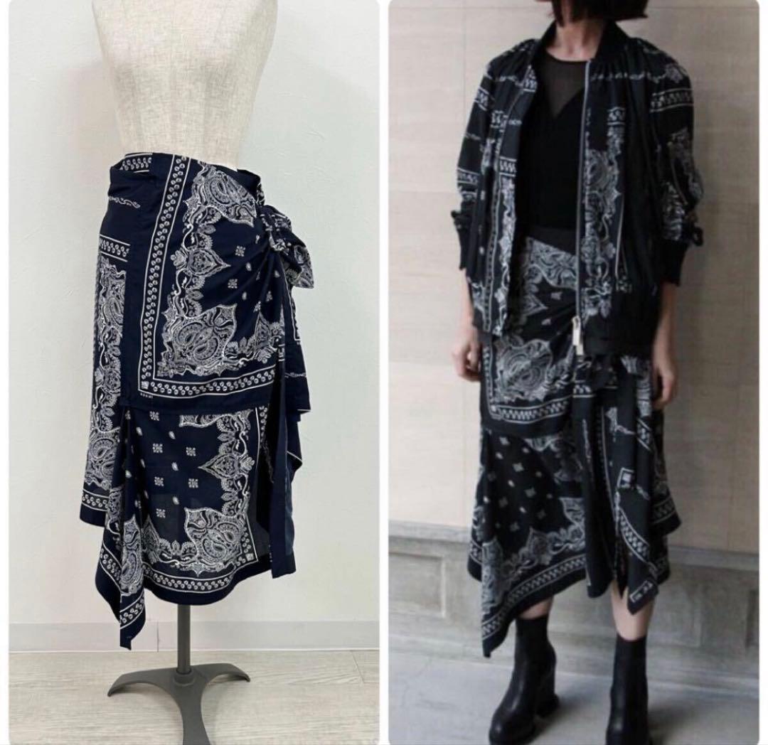 19ss名作 Sacai サカイ Bandana Skirt バンダナスカート - メルカリ