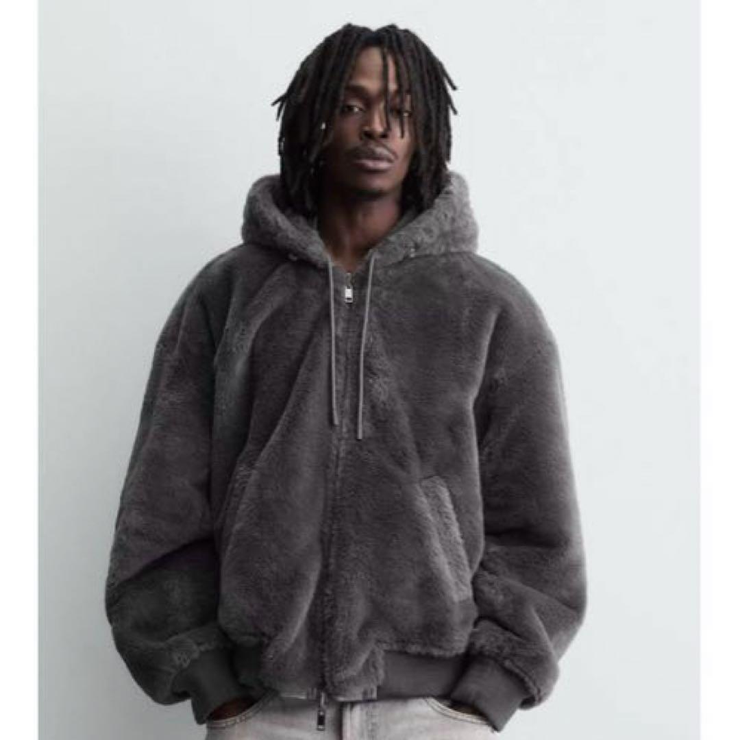 リバーシブル フェイクレザー ボンバージャケット - メルカリ