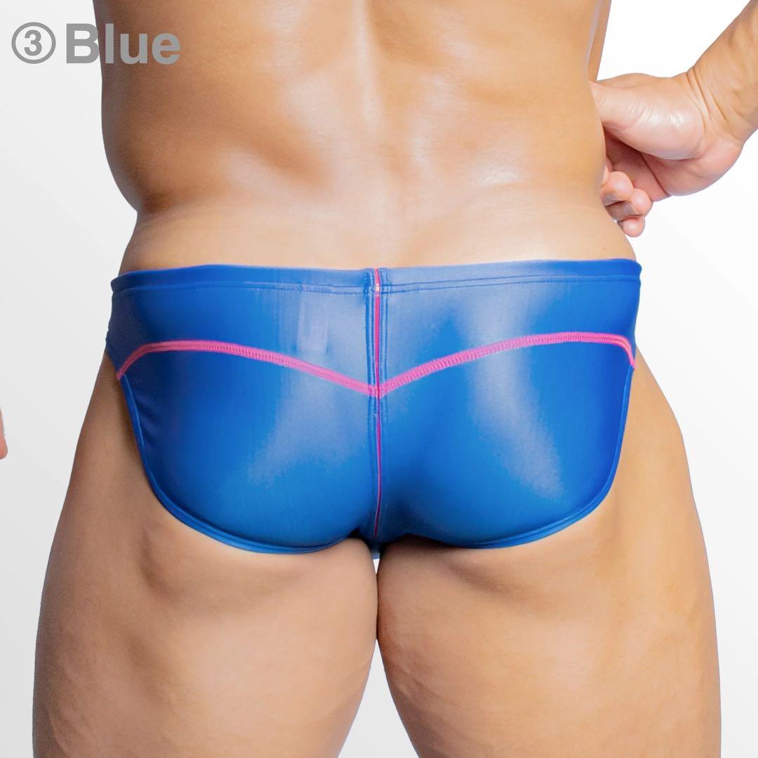 EGDE エッジ DUAL スイムウェア 競パン ビキニ ローライズ 青 M - メルカリ