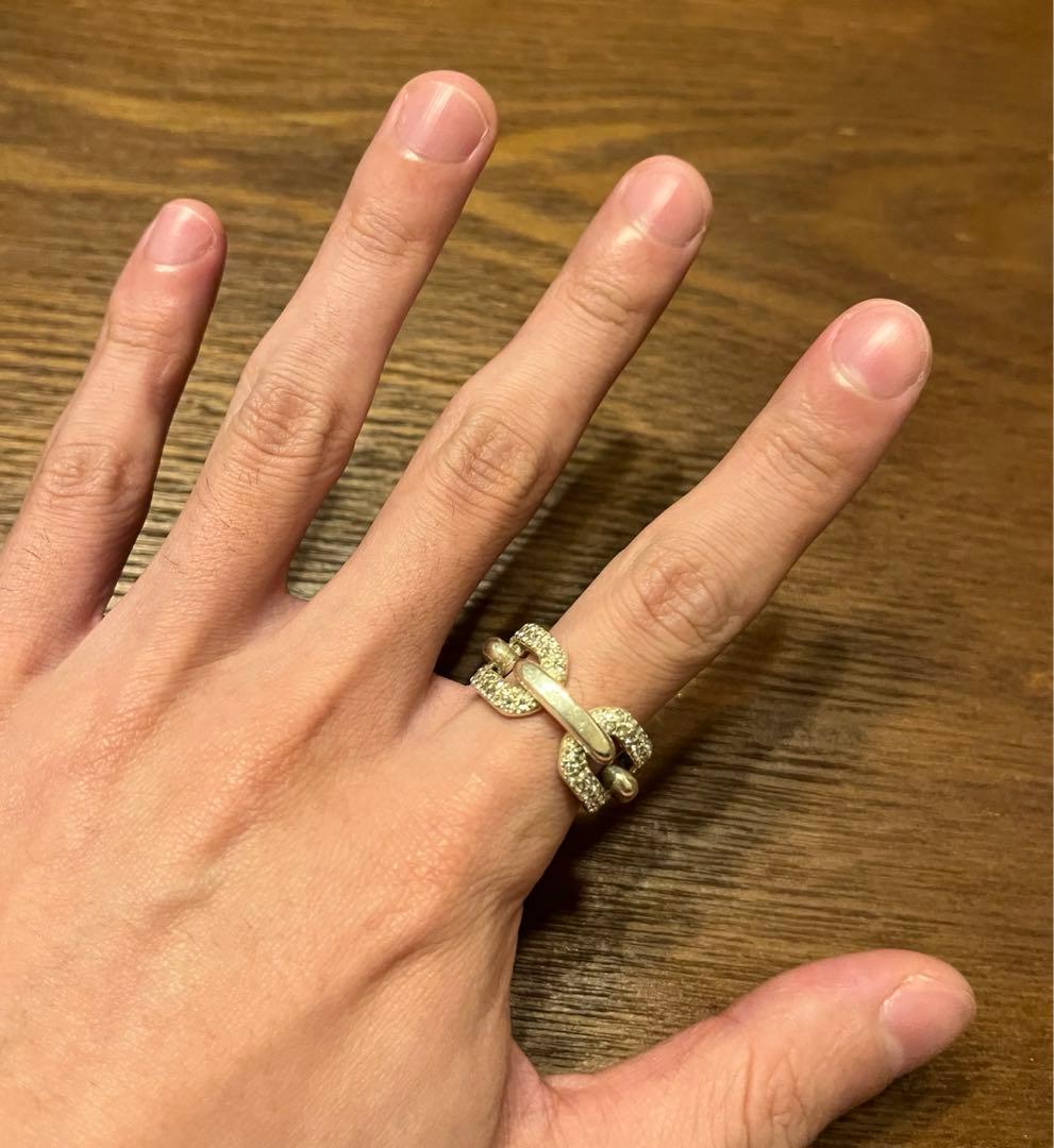 AMBUSH CHAIN RING2 ラインストーン チェーンリング - メルカリ