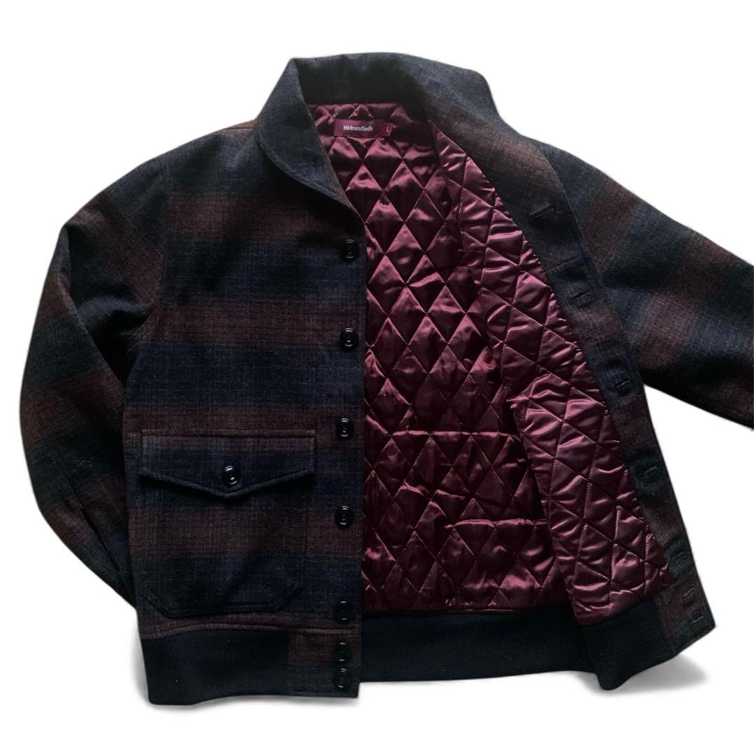 HIDEANDSEEKWool Check Buruzon 【USED】