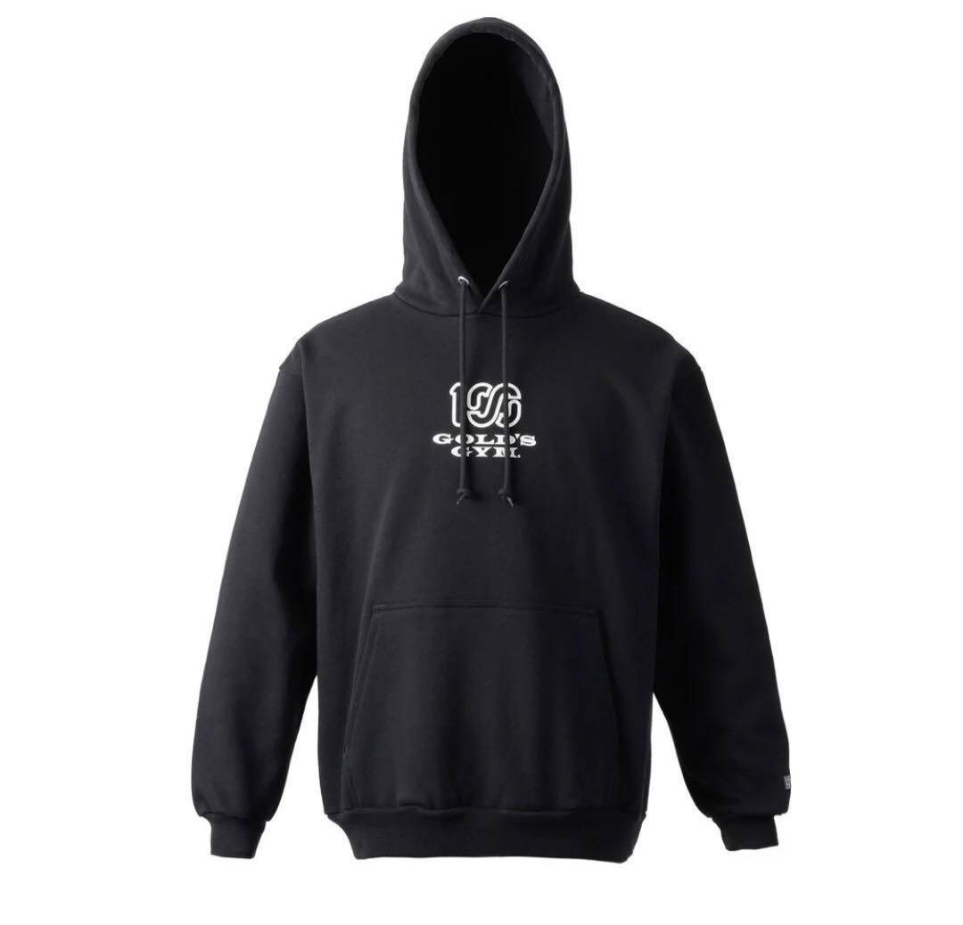 GOLD'S GYM 100a ブラック パーカー - メルカリ