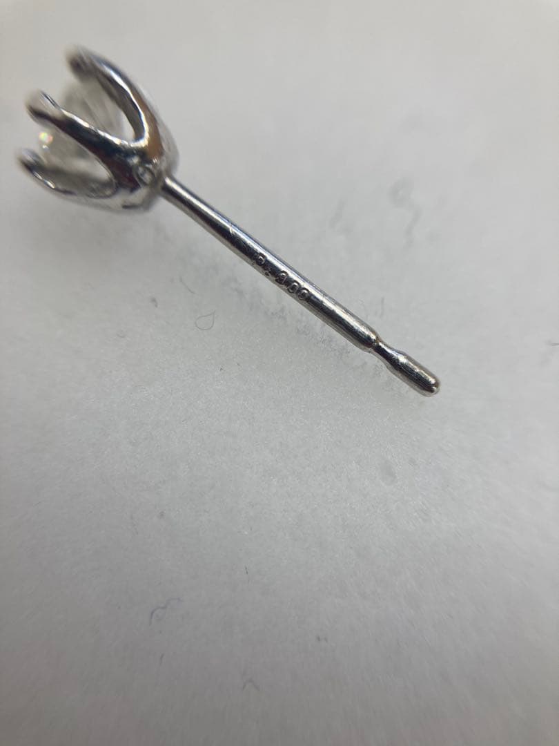 片耳 ピアス◇Pt900 ダイヤモンド 0.16ct