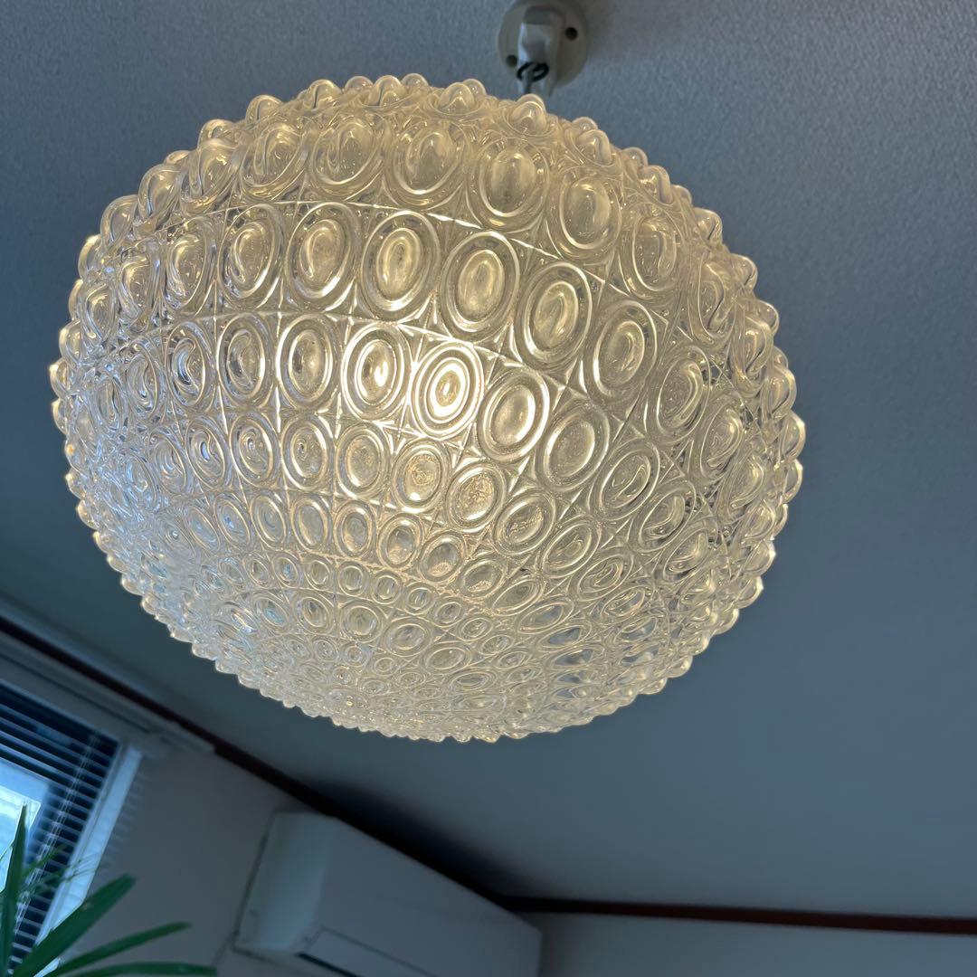 ガラス製ペンダントライト　ヴィンテージ ヴィンテージ カラーガラス ペンダントライト / アメリカ アンティーク