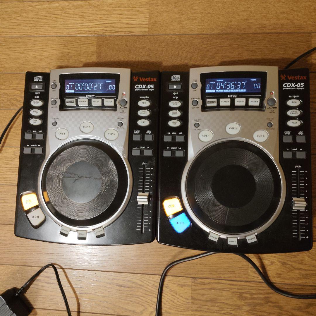 2009年 vestax CDJ CDX-05 2つでセット 基本動作確認済み品 中古品】Vestax/CDJ/CDX-05MBK（ブラック） -DJ機材アナログレコード