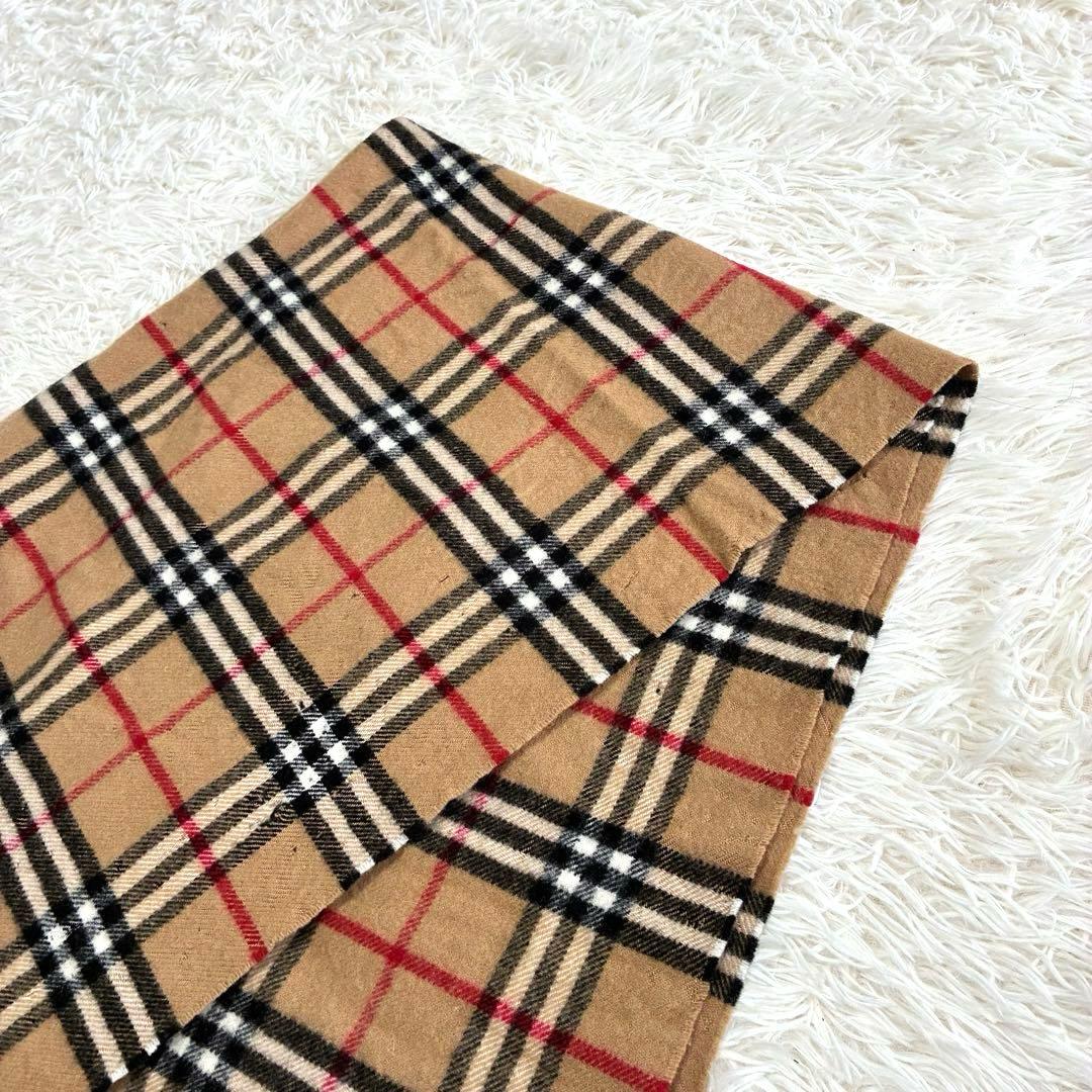 BURBERRY ノバチェック 大判 肩掛け ストール 膝掛け 英国製 ウール