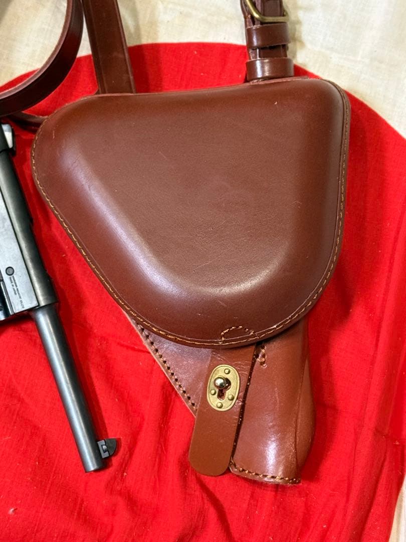 A）日本軍 南部14年式拳銃嚢 ホルスター（複製品）サバゲ 陸軍 将校 下