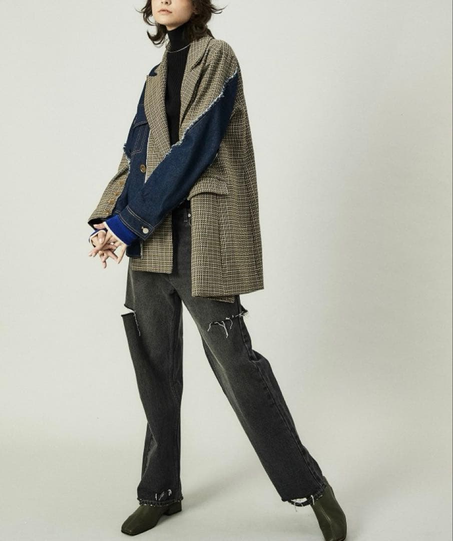 soffitto / AULA AILA 別注デニムコンビジャケット - メルカリ