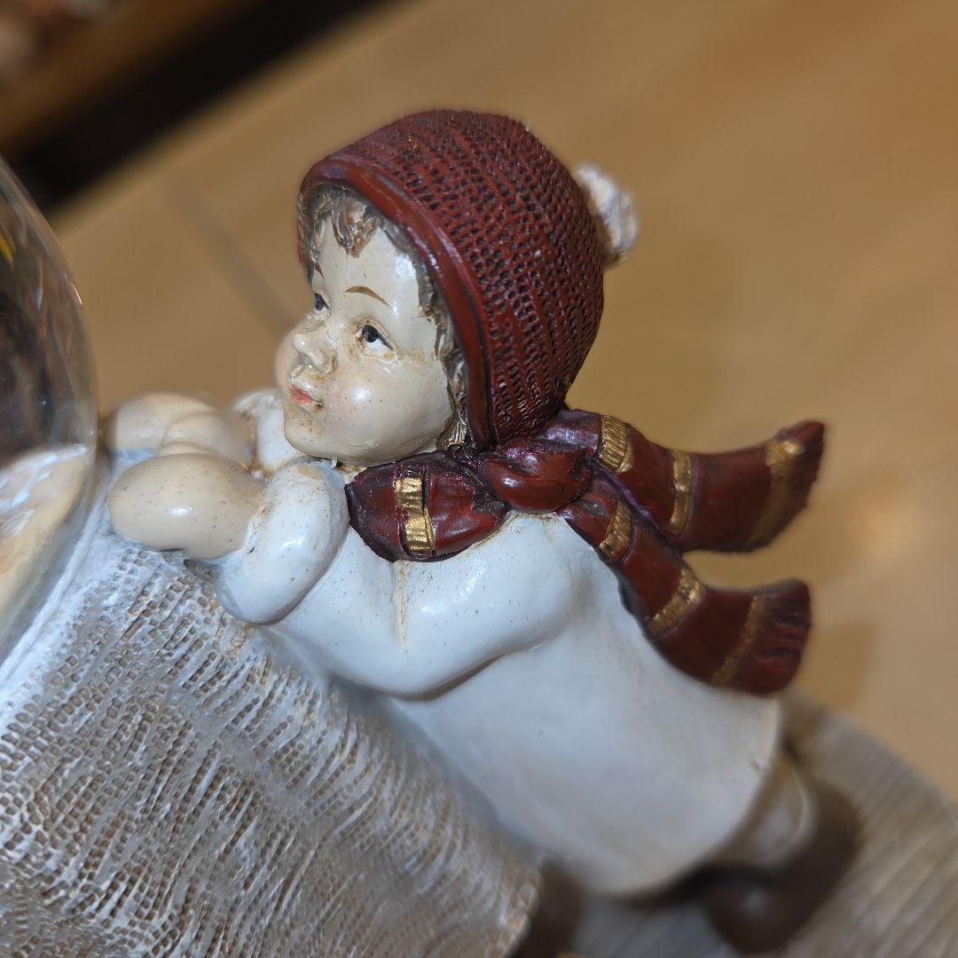 J*N様 ハルモニア スノードーム 子供と馬のオブジェ