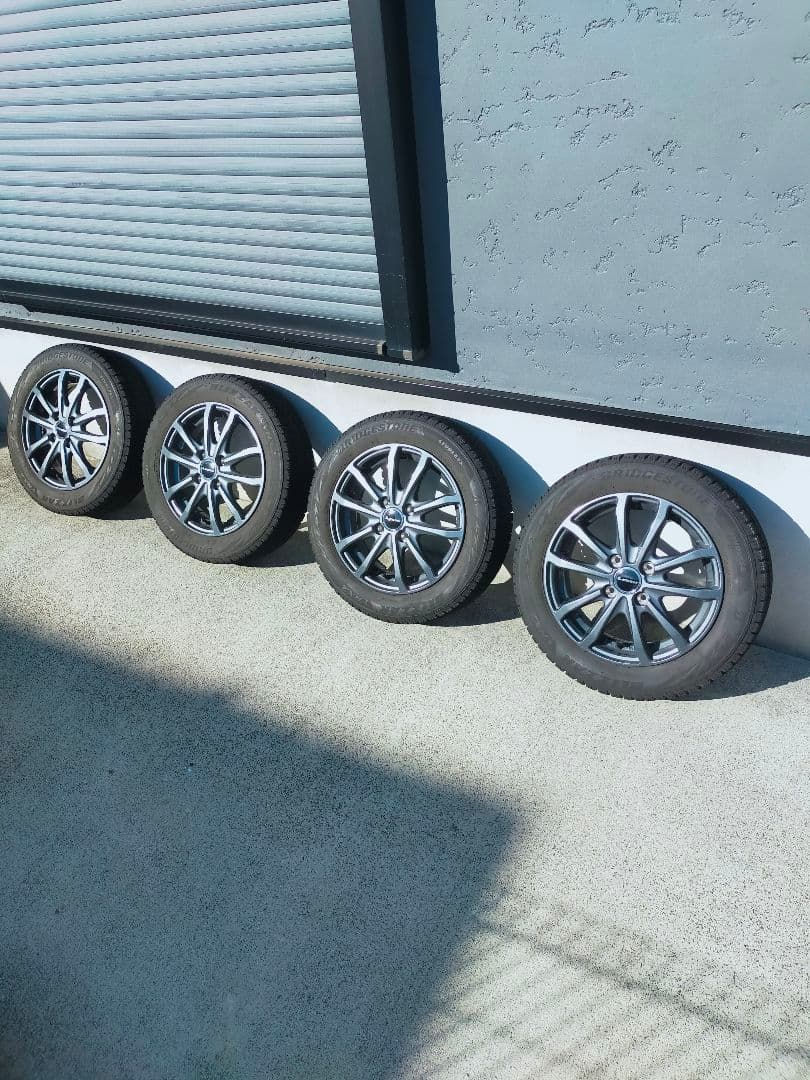 ブリヂストンVRX2 タイヤホイールセット 155/65R14 2本 NO.① ブリザック VRX2 155/65R14 スタッドレスタイヤ（ブリヂストン VRX2