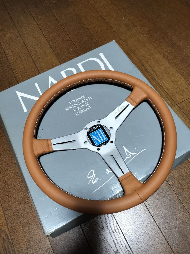 張り替え済み美品☆ナルディ36Φステアリング☆検NARDI走り屋旧車当時物