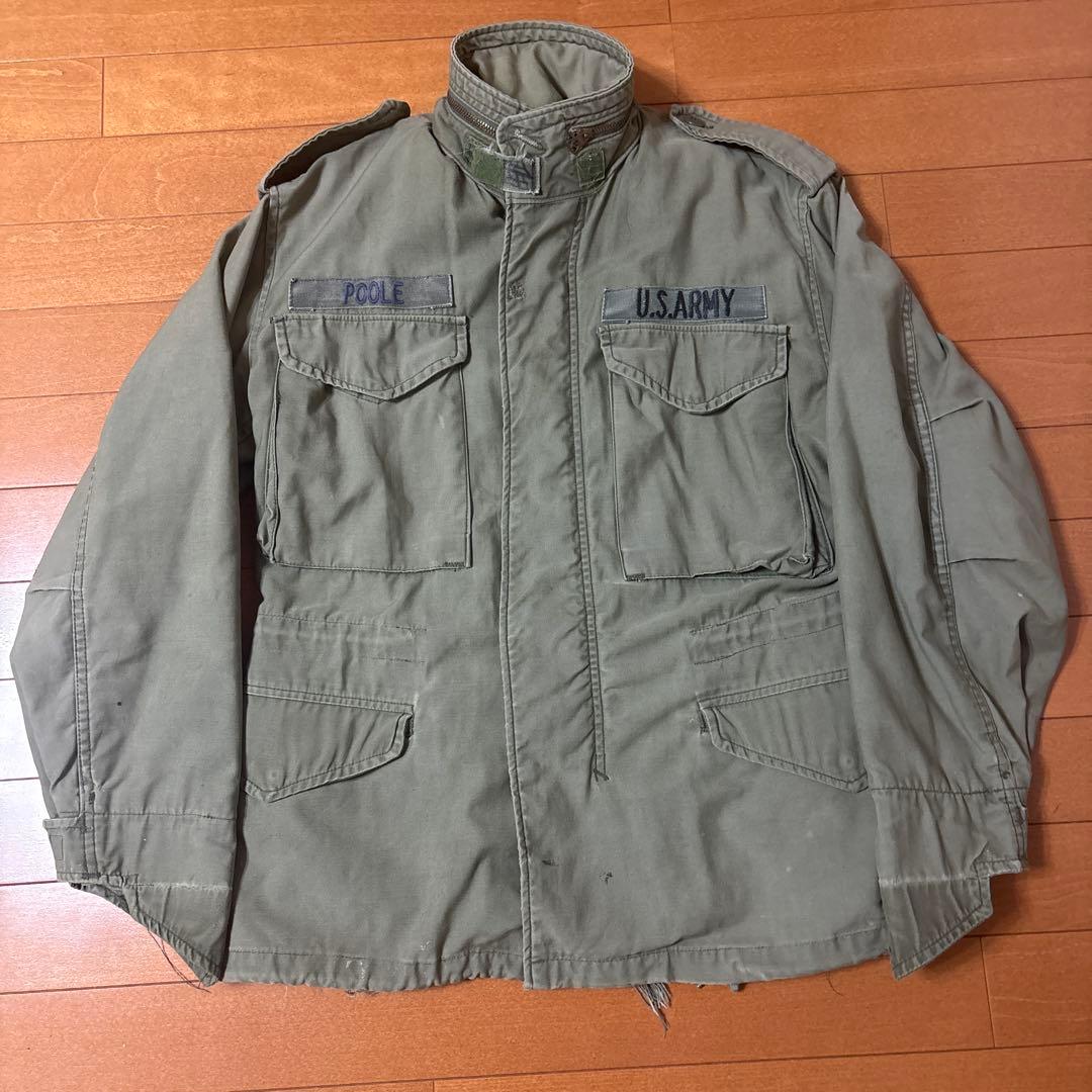 2nd M65 フィールドジャケット　60s 70s アルミジップ　ヴィンテージ 60-70s VTG/USED) M65 Field Jacket アルミジップ コットン100%サテン