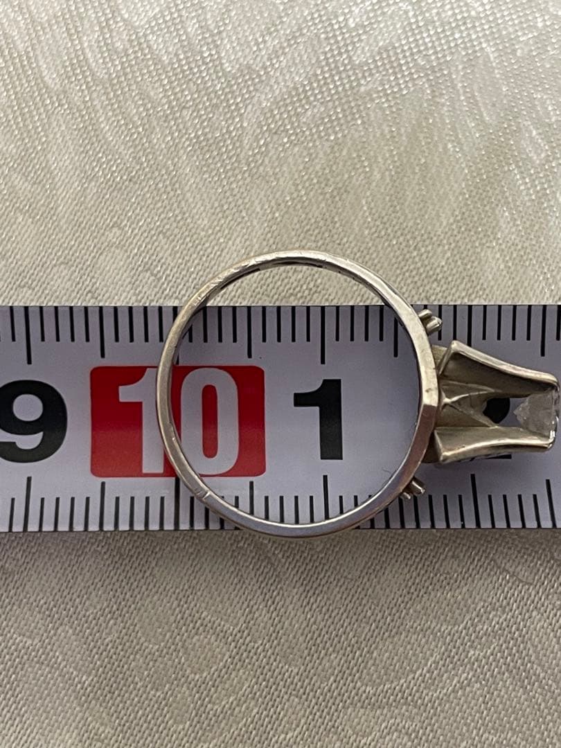 K14WG ダイヤモンド0.44ct 一粒リング 約3g 刻印あり 指 - メルカリ