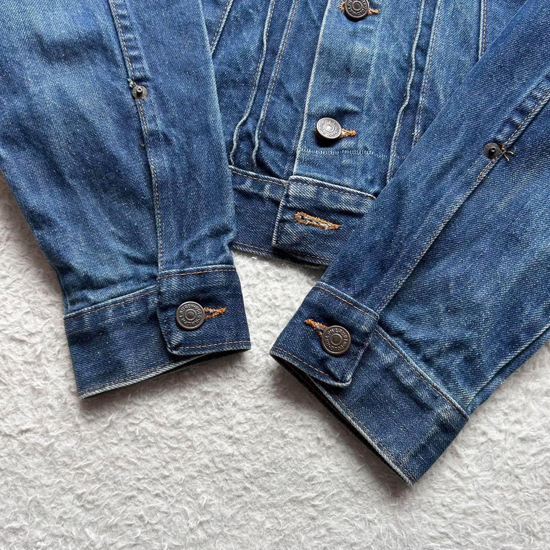 70s 激レア】ポロウエスタン デニムジャケット ロゴ革パッチ トカゲ