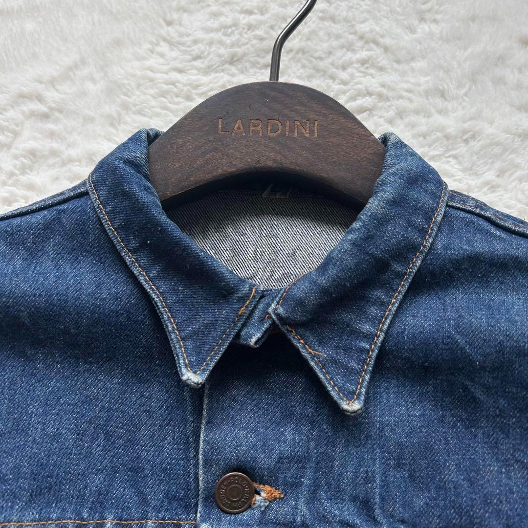 70s 激レア】ポロウエスタン デニムジャケット ロゴ革パッチ トカゲ