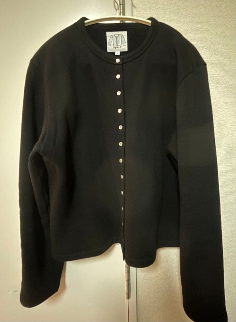 美品　agnès b. カーディガンプレッション　大きいサイズ3（L） agnès b.「カーディガンプレッション」 | LEE