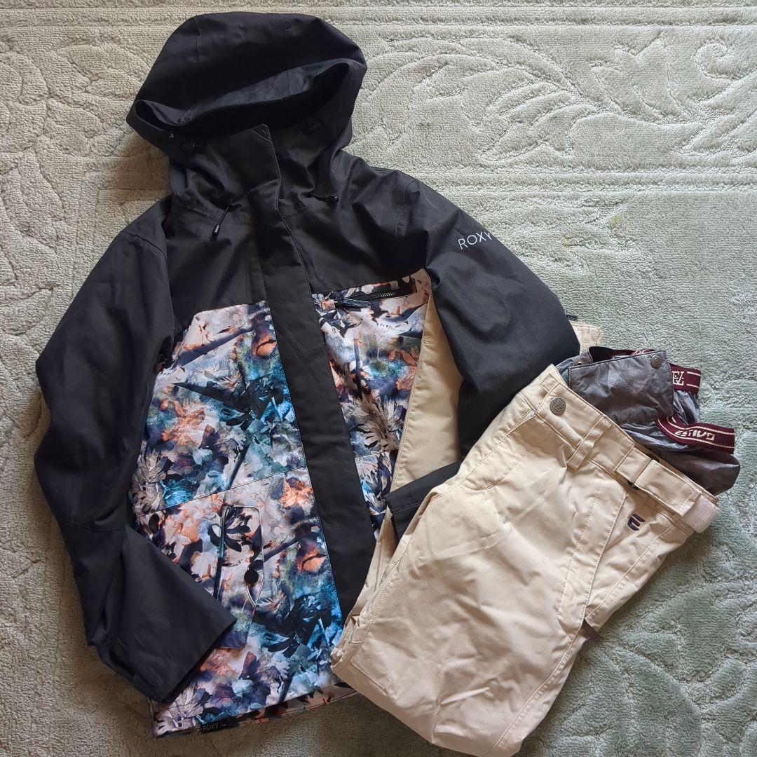 美品】VOLCOM スノーボード ウエア 上下セット レディースM - ボルコム