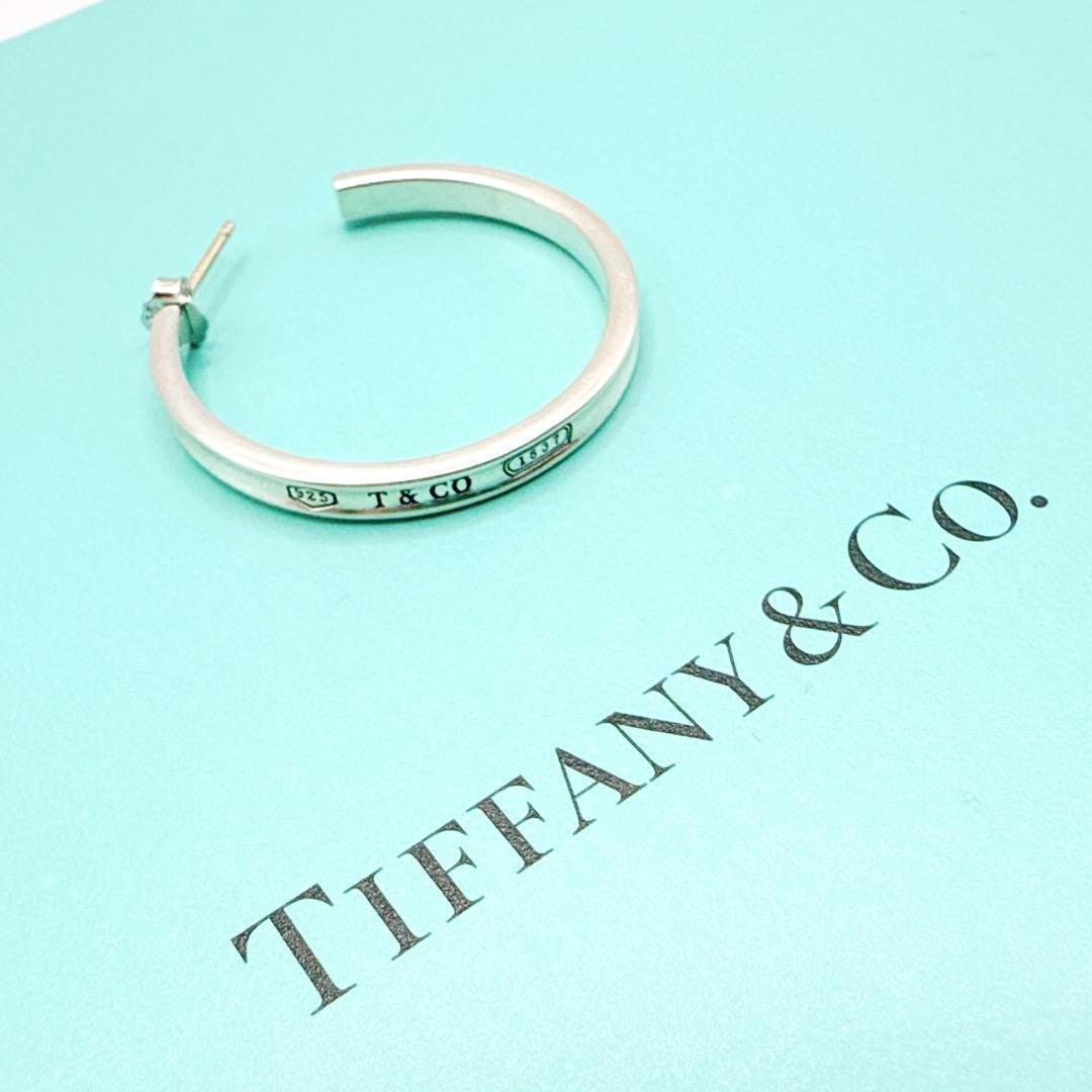 2598-2 美品✨Tiffany ナローフープピアス　片耳 TIFFANY&Co. ティファニー ナロー フープ ピアス – Trip