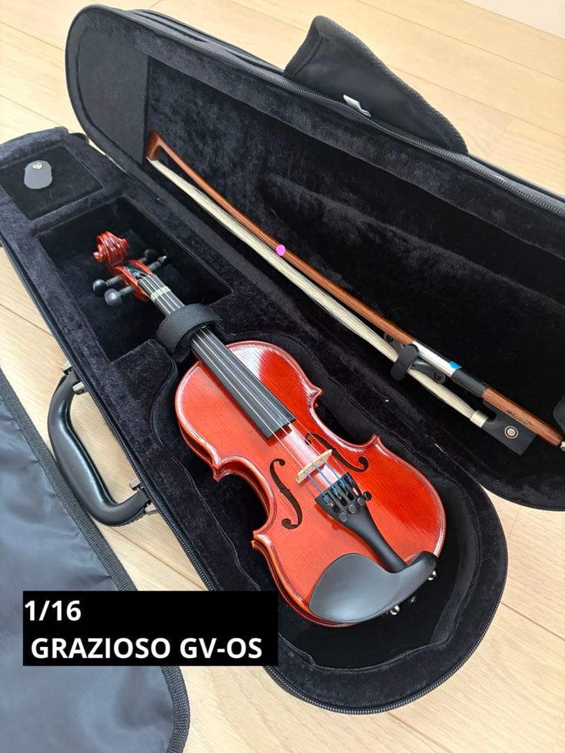1/16 分数バイオリンセット GRAZIOSO GV-OS 1/16 分数バイオリンセット GRAZIOSO GV-OS