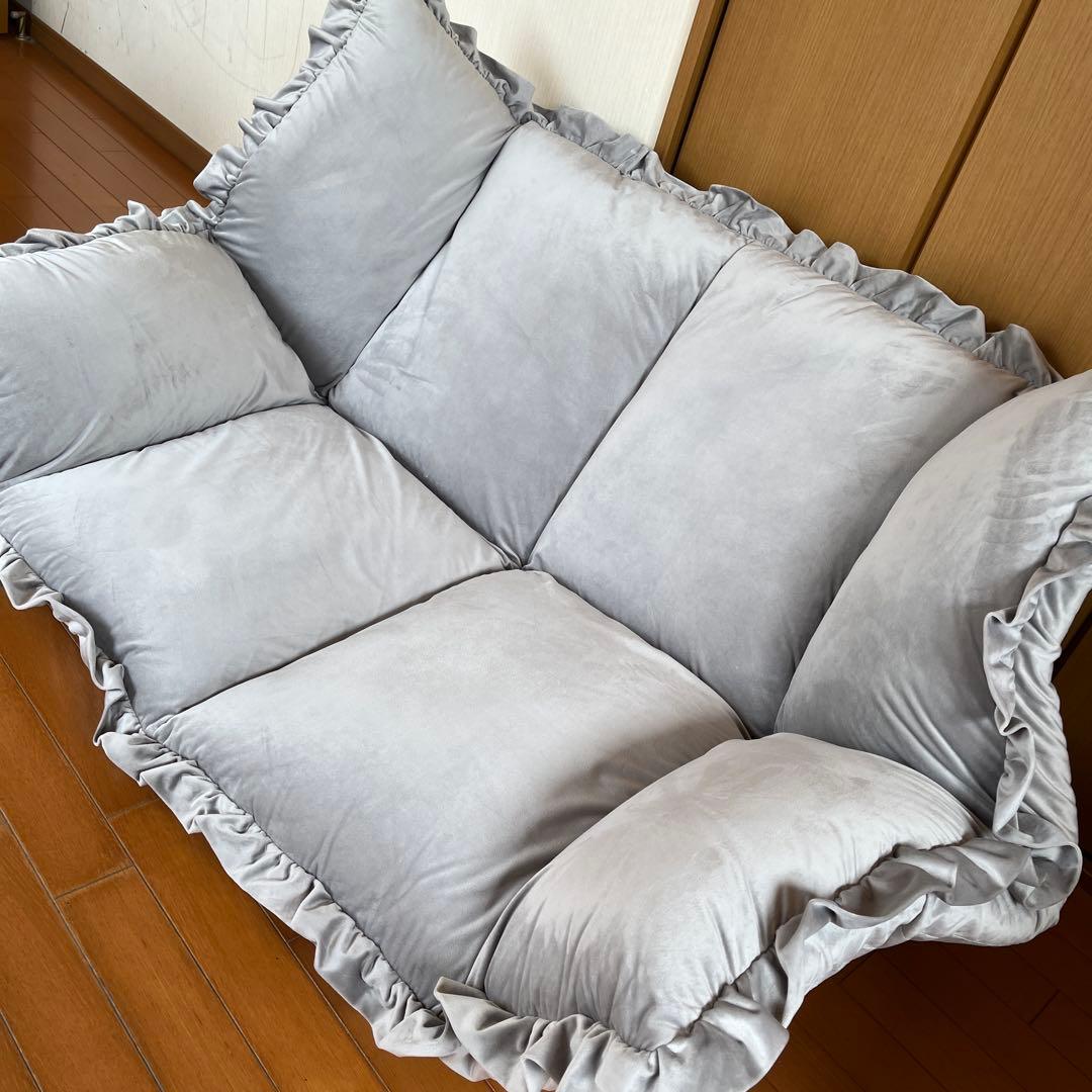 【引き取り限定】Francfranc カラン 【美品】フロアソファーグレー カラン フロアソファ （W1120～1570） グレー | Francfranc（フラン