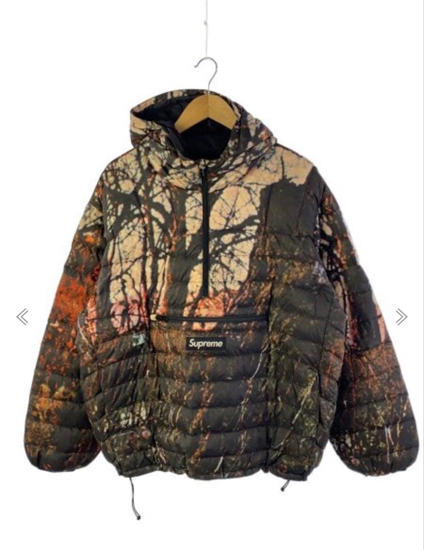 Supreme micro down half zip hooded L - メルカリ