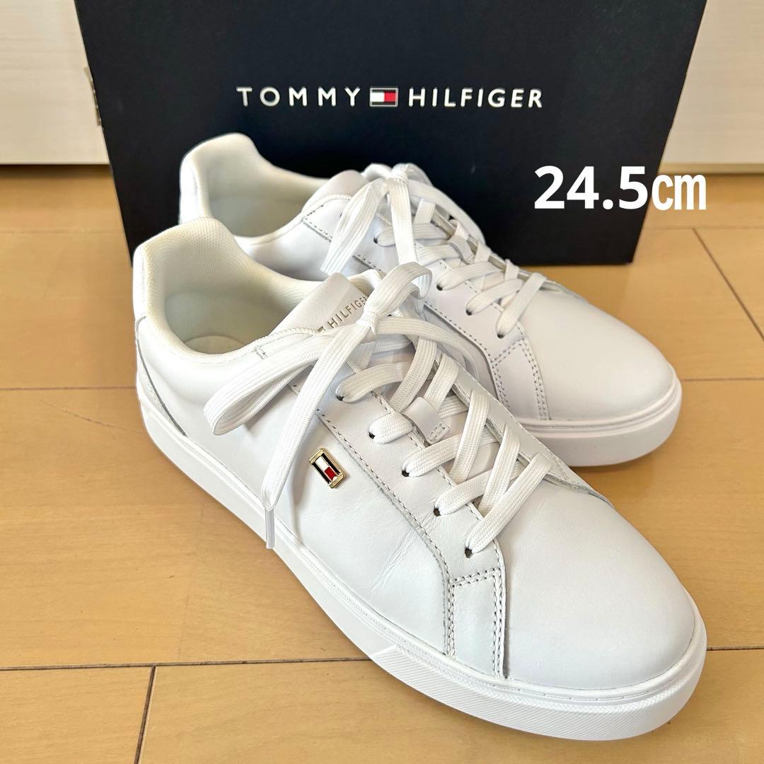 トミーヒルフィガー】スニーカー（レディース 24.5㎝ ホワイト