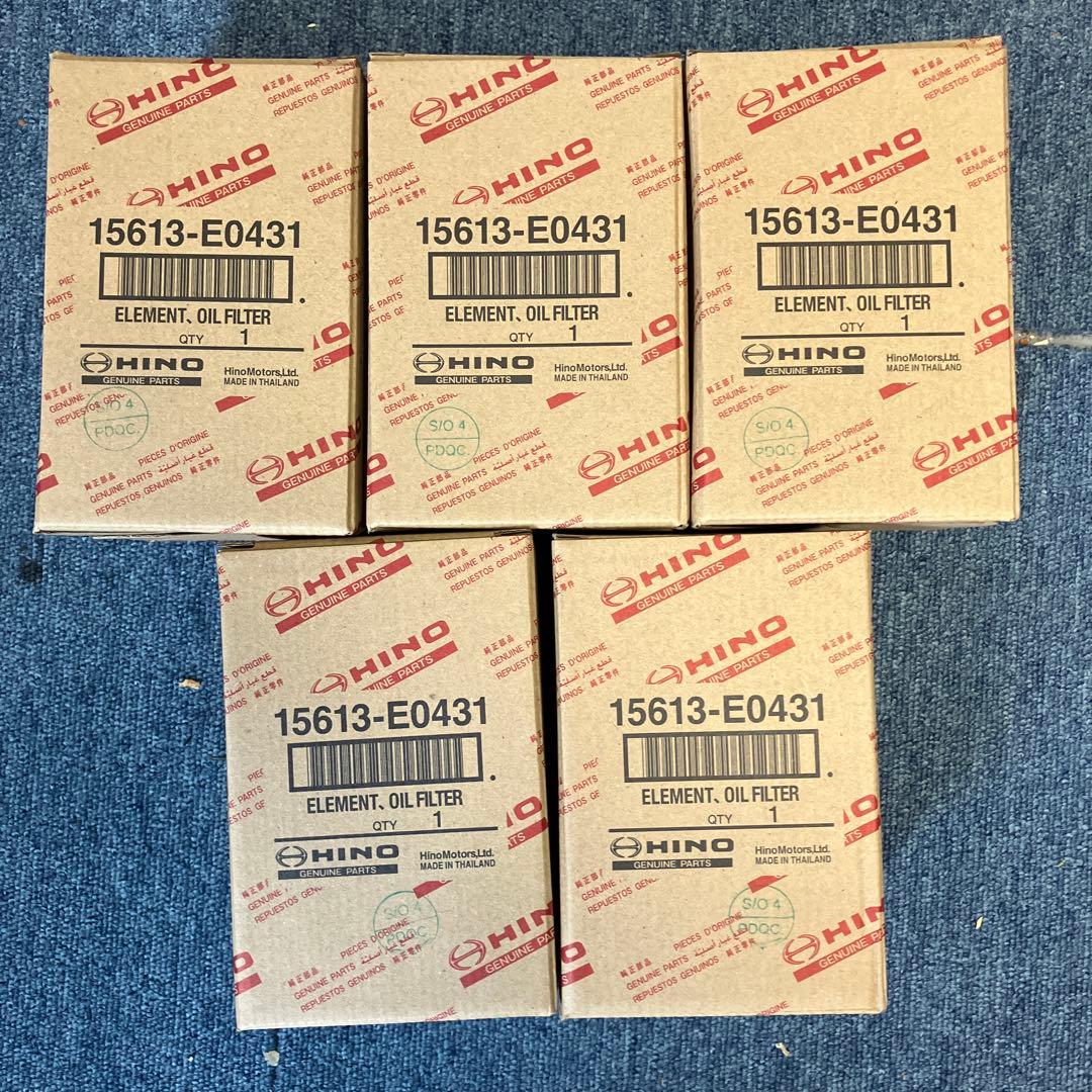 日野デュトロ用オイルエレメント 15613-E0431 5個セット 楽天市場】15613-e0431の通販