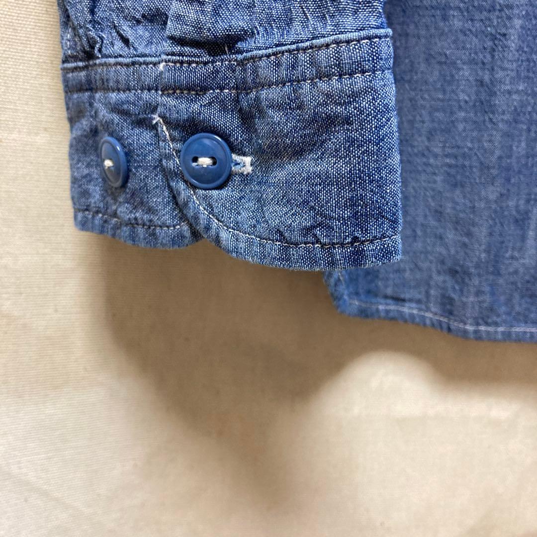 未使用デニムアンドダンガリー シャンブレーデニムシャツブラウス