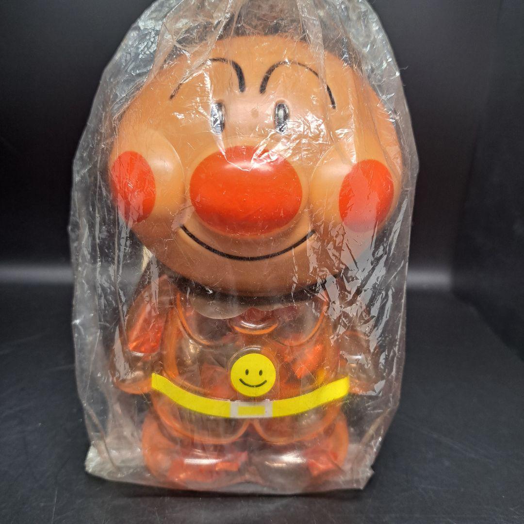 希少 アンパンマン キャンディーポット 貯金箱 人形 当時物 未開封