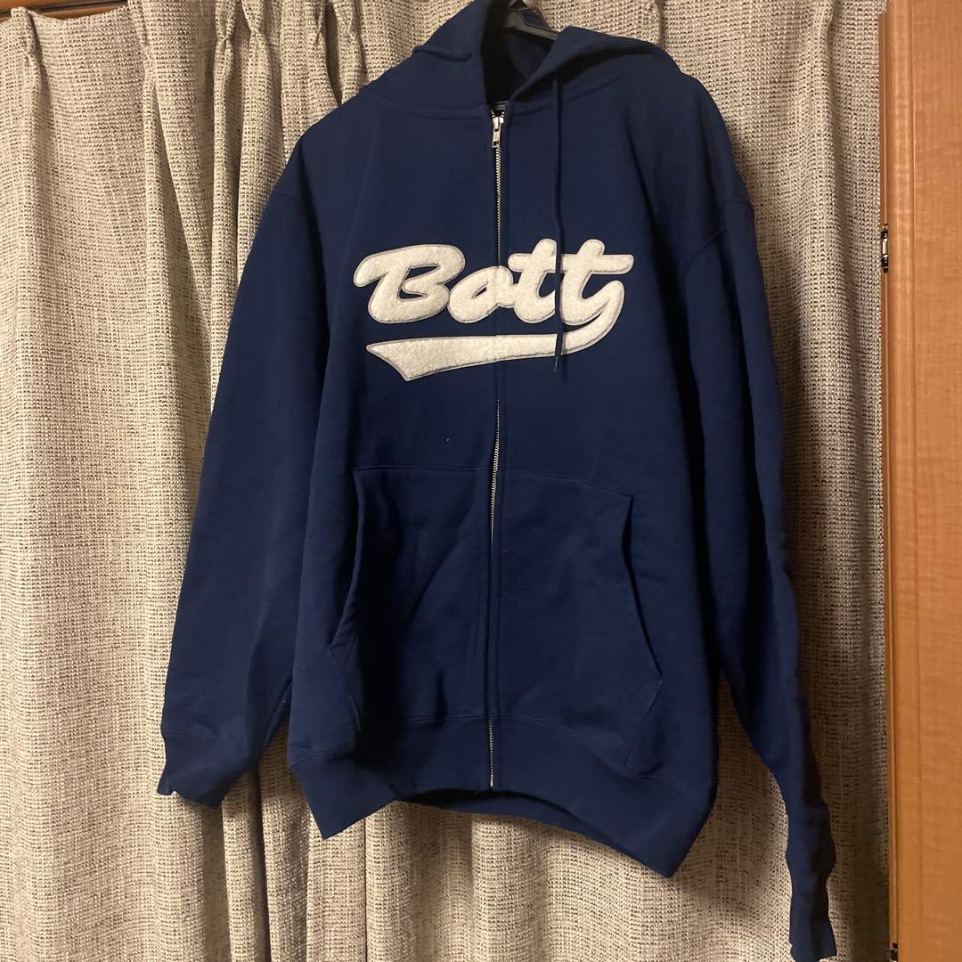 BoTT ネイビー ジップアップパーカー Mサイズ
