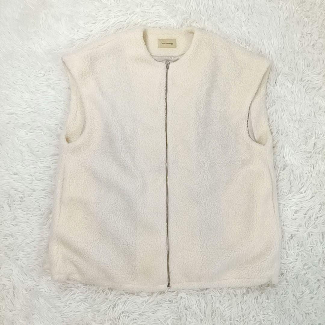 Curensology カレンソロジー ショートボアベスト ノースリーブベスト