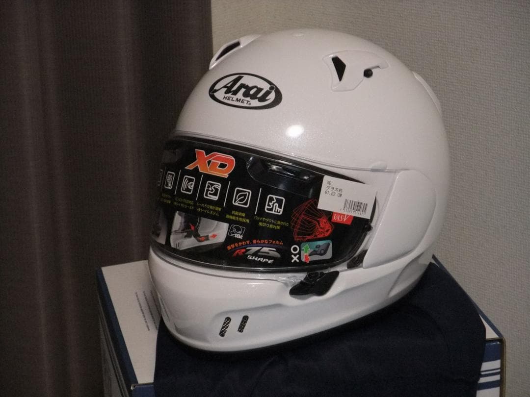 新品 Arai XD フルフェイスヘルメット 61～62cm グラスホワイト Webike | Arai アライ XD [エックスディー グラスホワイト] ヘルメット