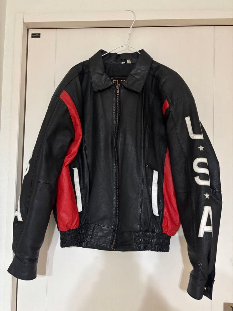 美品　USA レザージャケット　ライダース　ビンテージ　レア 70年代 USA製 EXCELLED アメリカン ダブルライダースジャケット メンズ