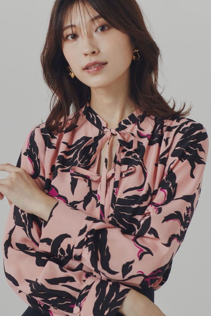 ピンキーアンドダイアン◆フラワープリントブラウス ピンク 38 楽天市場】◇フラワープリントブラウス PINKY&DIANNE ピンキー アンド