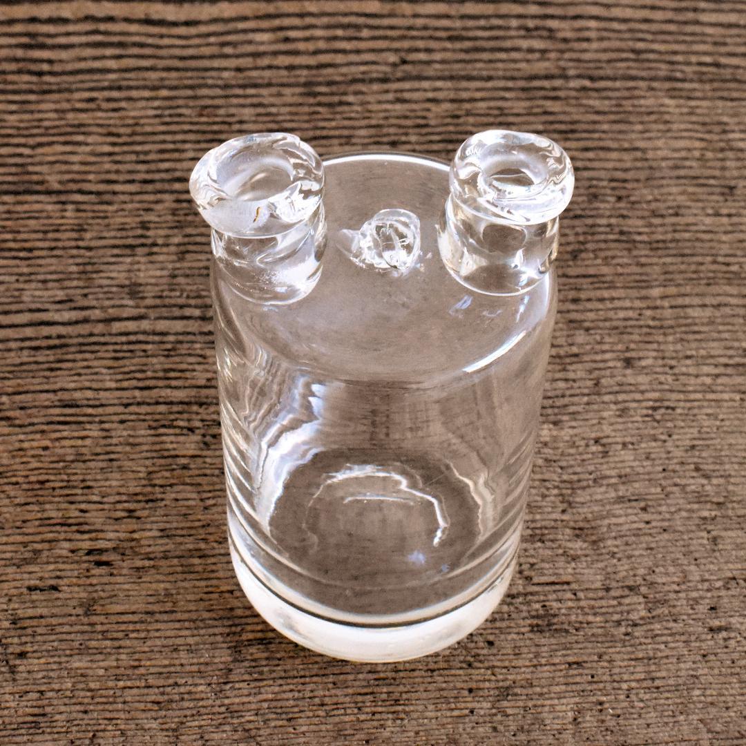 19世紀 英国 実験用 ガラス瓶 ウルフ瓶 Woulff bottle 古道具 19世紀