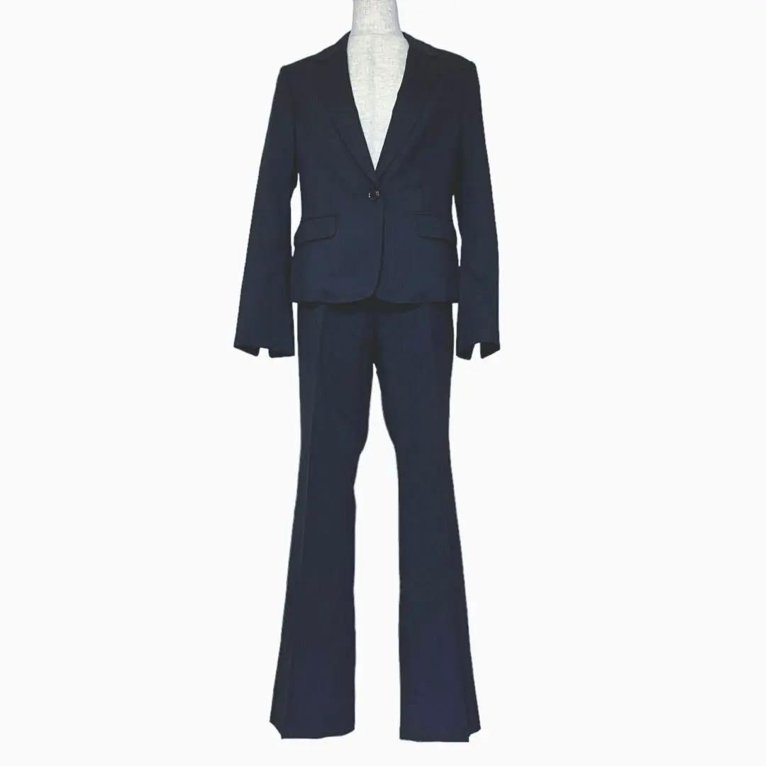 エヌラインプレシャス スーツ 3点セット 絹混合 紺 11号13号 橋本環奈
