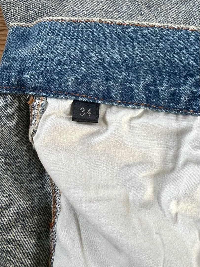 古着】 ビーズ装飾デニムショーツ