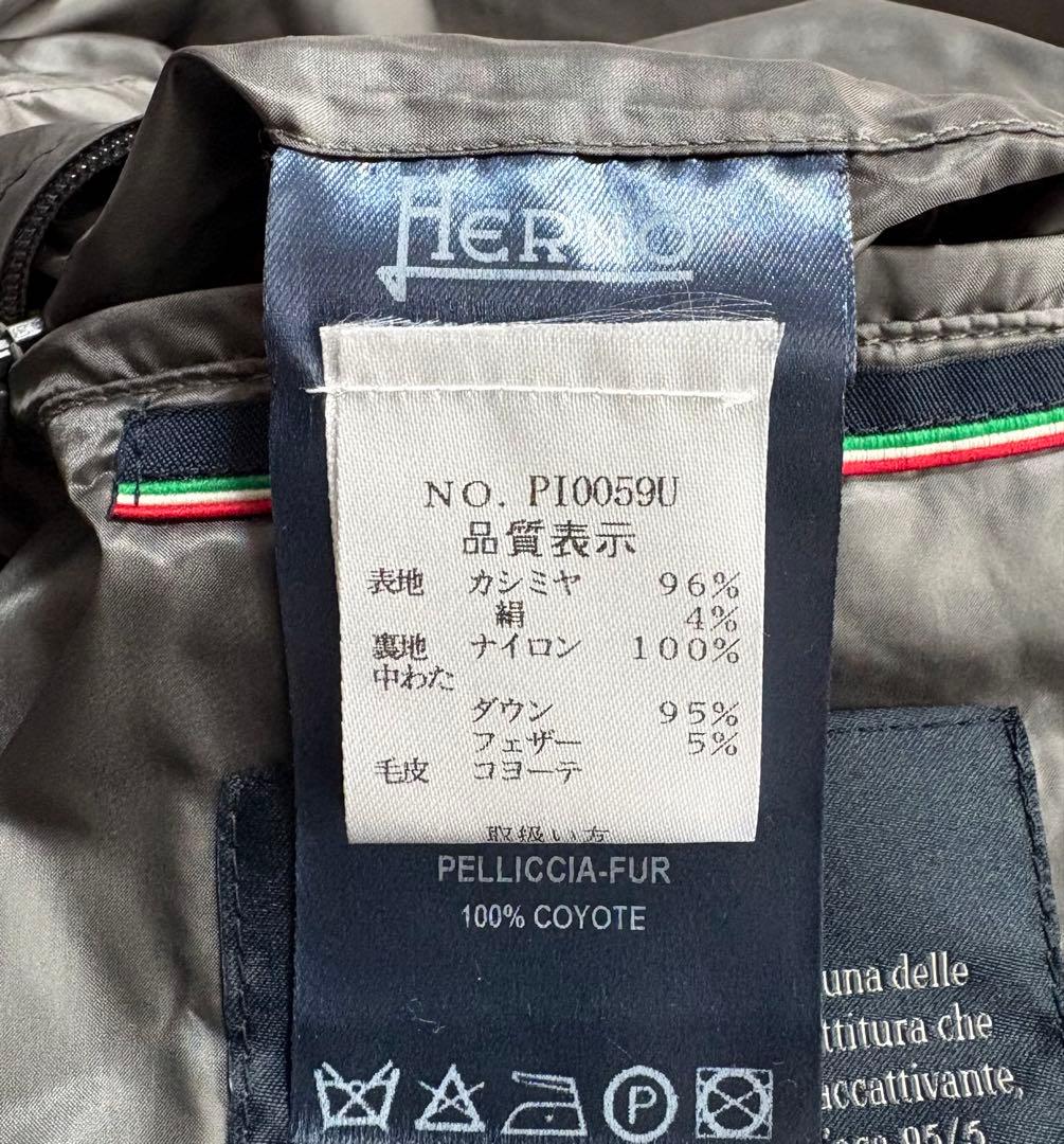 定価37.8万 ヘルノ×ロロピアーナ 最高級カシミヤシルク フーデッド