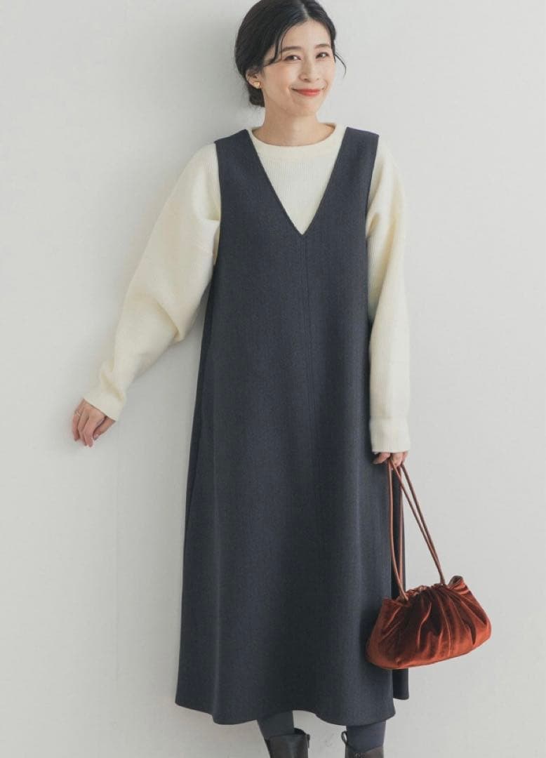 新品タグ付き　DOORS メランジBACKタックフレアジャンスカ URBAN RESEARCH DOORS｜メランジBACKタックフレアジャンスカ | Rakuten