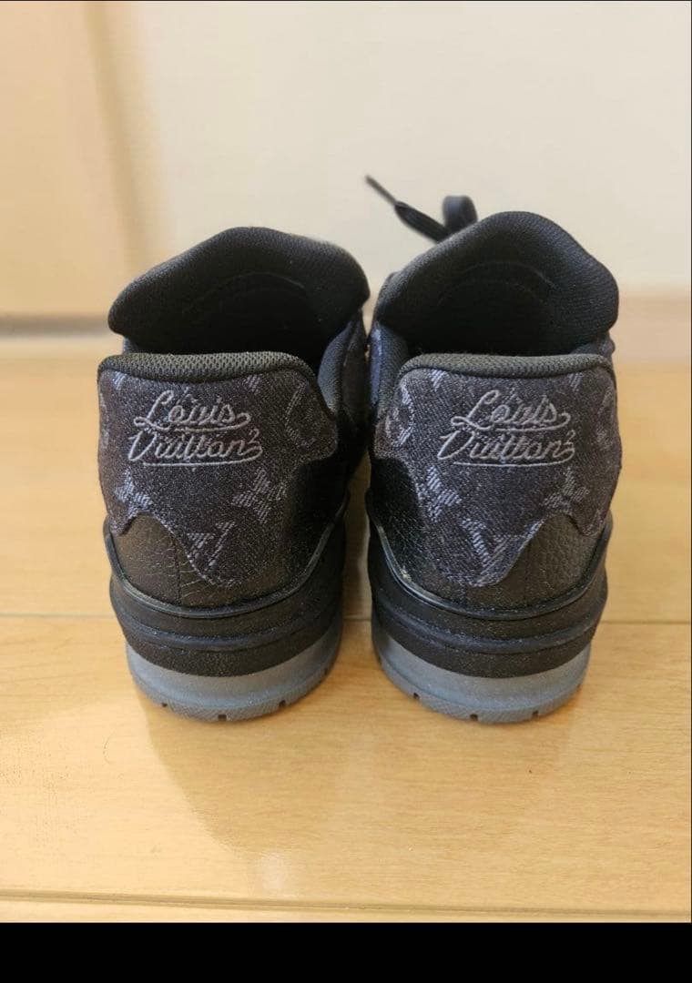 ルイヴィトン スニーカー メンズ LV レザー×デニム モノグラム 26.5cm
