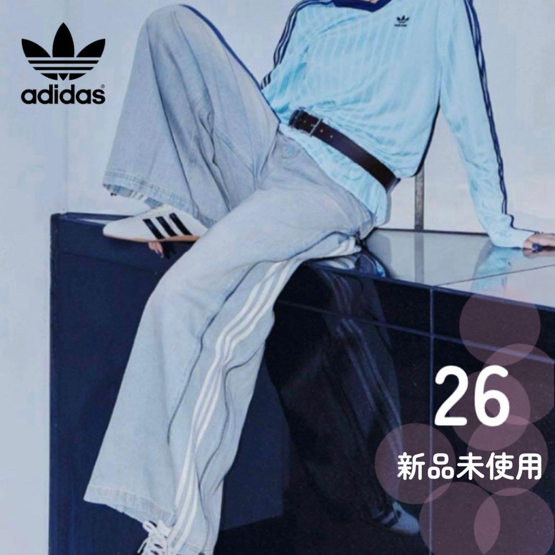 新品未使用☆adidas アディダス デニムジップパンツ 26ジーンズ adidas（アディダス） ジーンズ adidas DENIM PANTS / アディダス