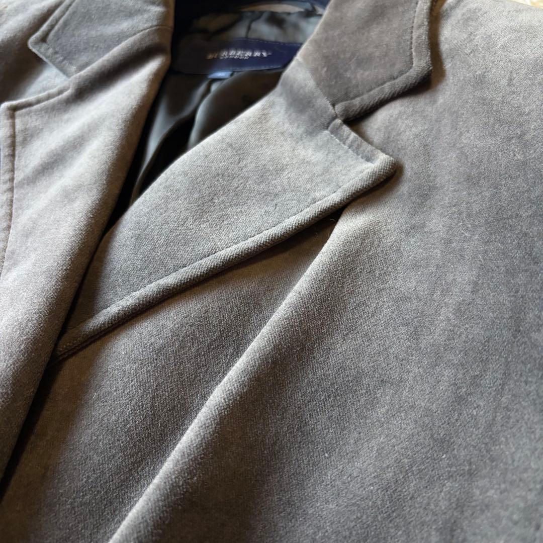 大きいサイズ✨46 美品 バーバリーロンドン ベロアジャケット