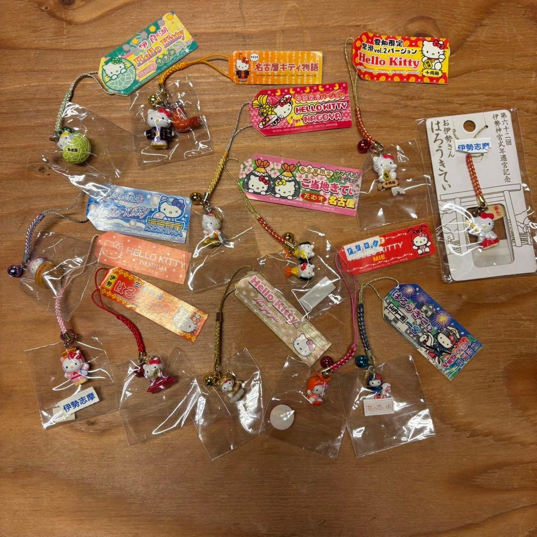 ハローキティ 愛知 三重 県内 限定 ご当地ストラップ 12個 セット サンリオ - 【ご当地キティ】 三重限定 お伊勢さん ハローキティ 値
