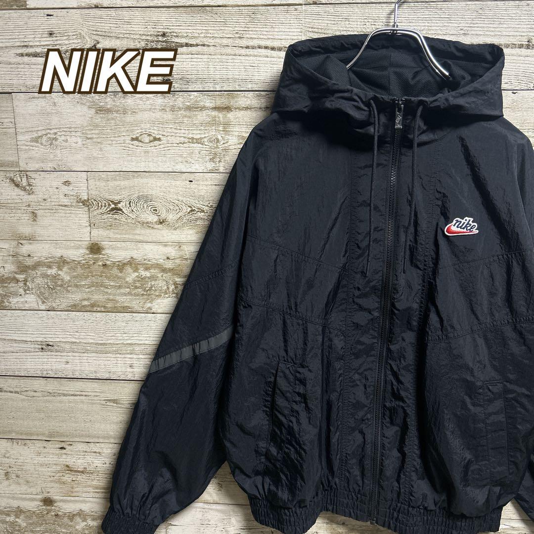 191【コムドットやまと着用】ナイキ☆ワンポイント刺繍ロゴ　ナイロンジャケット 2026年最新】nikeナイロンジャケット コムドットヤマトの人気アイテム