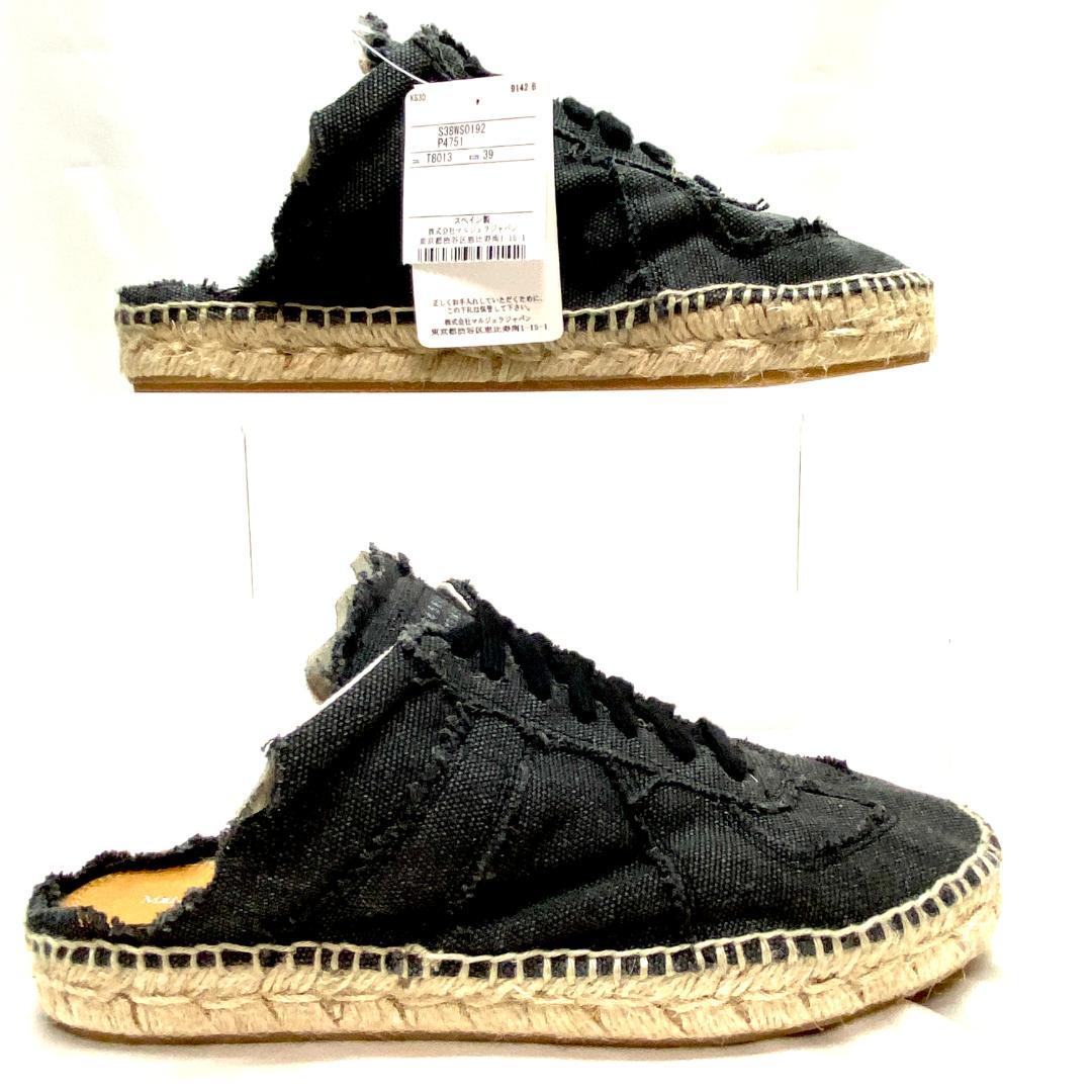 メゾンマルジェラ エスパドリーユ ミュール キャンバス スニーカー 約24cm