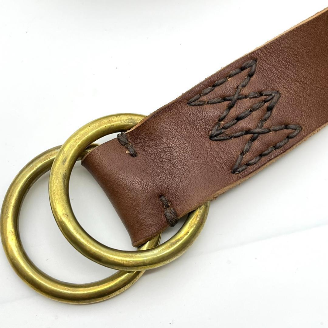 visvim ヴィズヴィム ビズビム ベルト ダブルリング MAYAN民族 本革