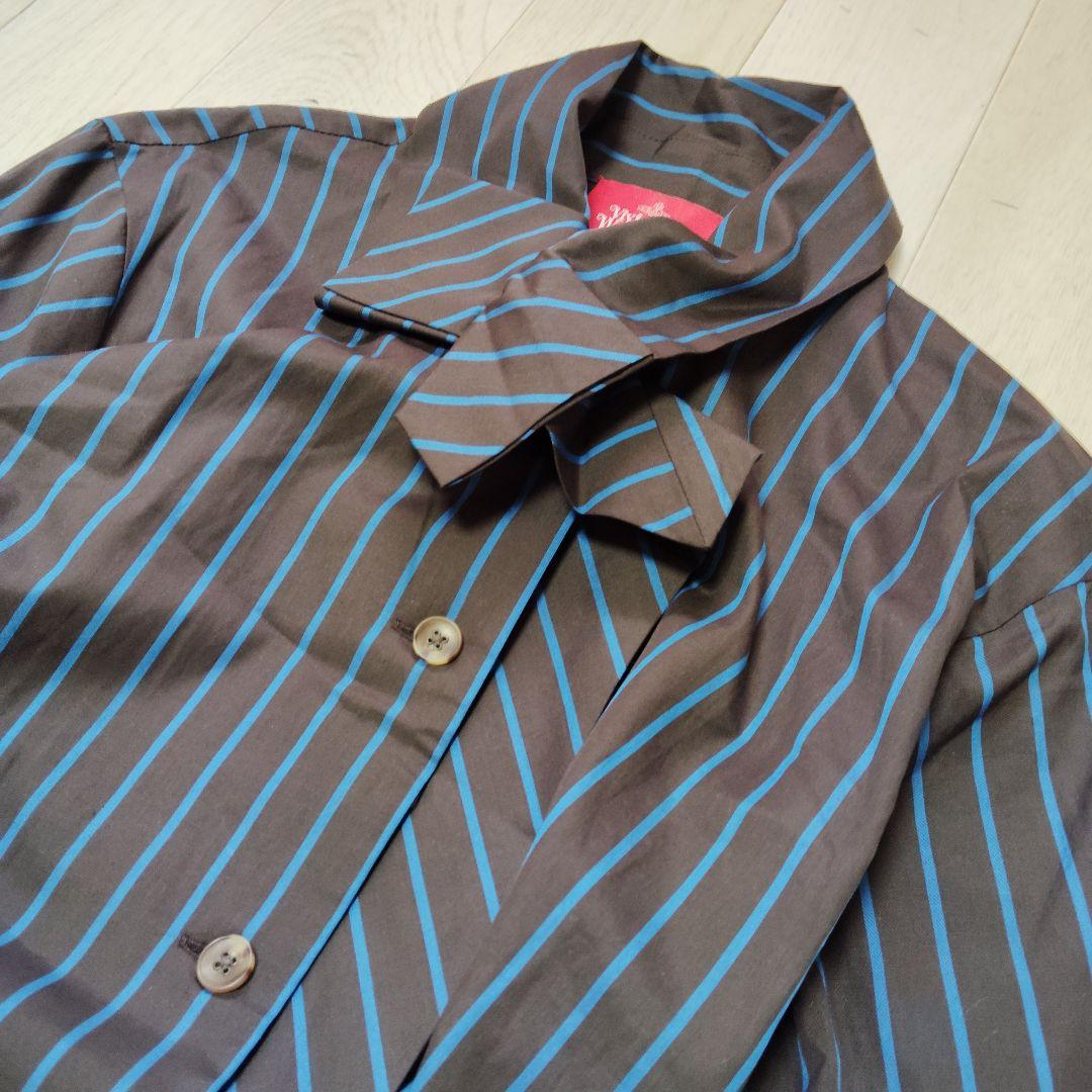 ヴィヴィアン 変形ワンピース ストライプ アシンメトリー リボン タグ